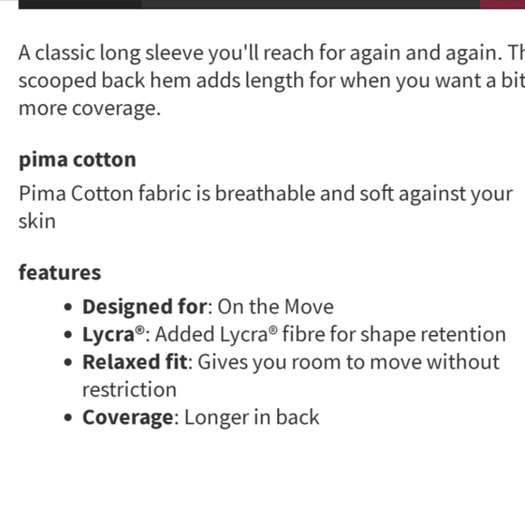 NWT! Back in Action long sleeve size 4 - Picture 6 of 6